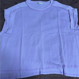 Women’sLavender Knit Short-Sleeve Top